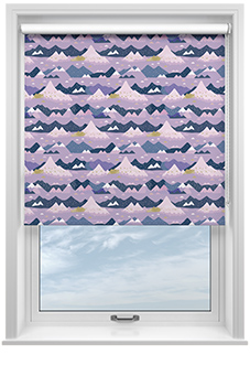 Serene Summit, Amethyst - Twist&Fit Roller Blind
